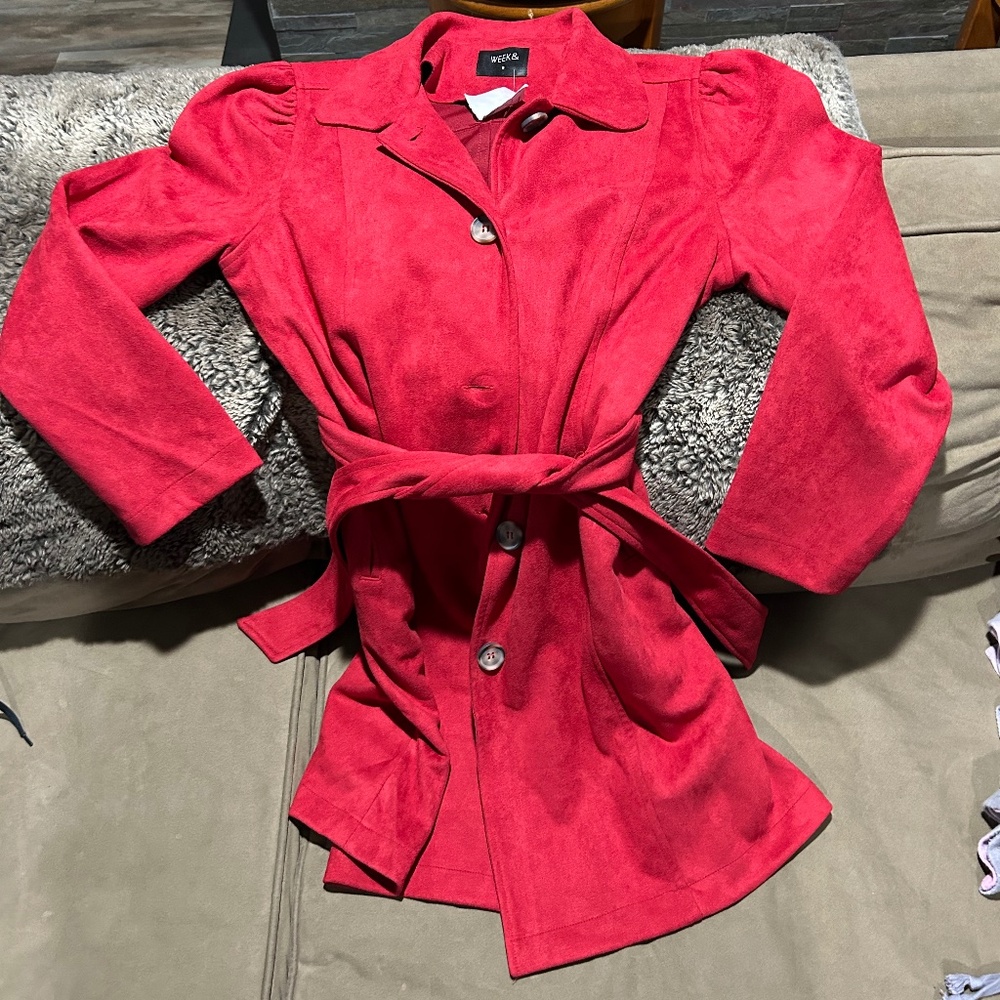 Faux Suede Jacket